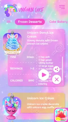 Unicorn Chef android App screenshot 2